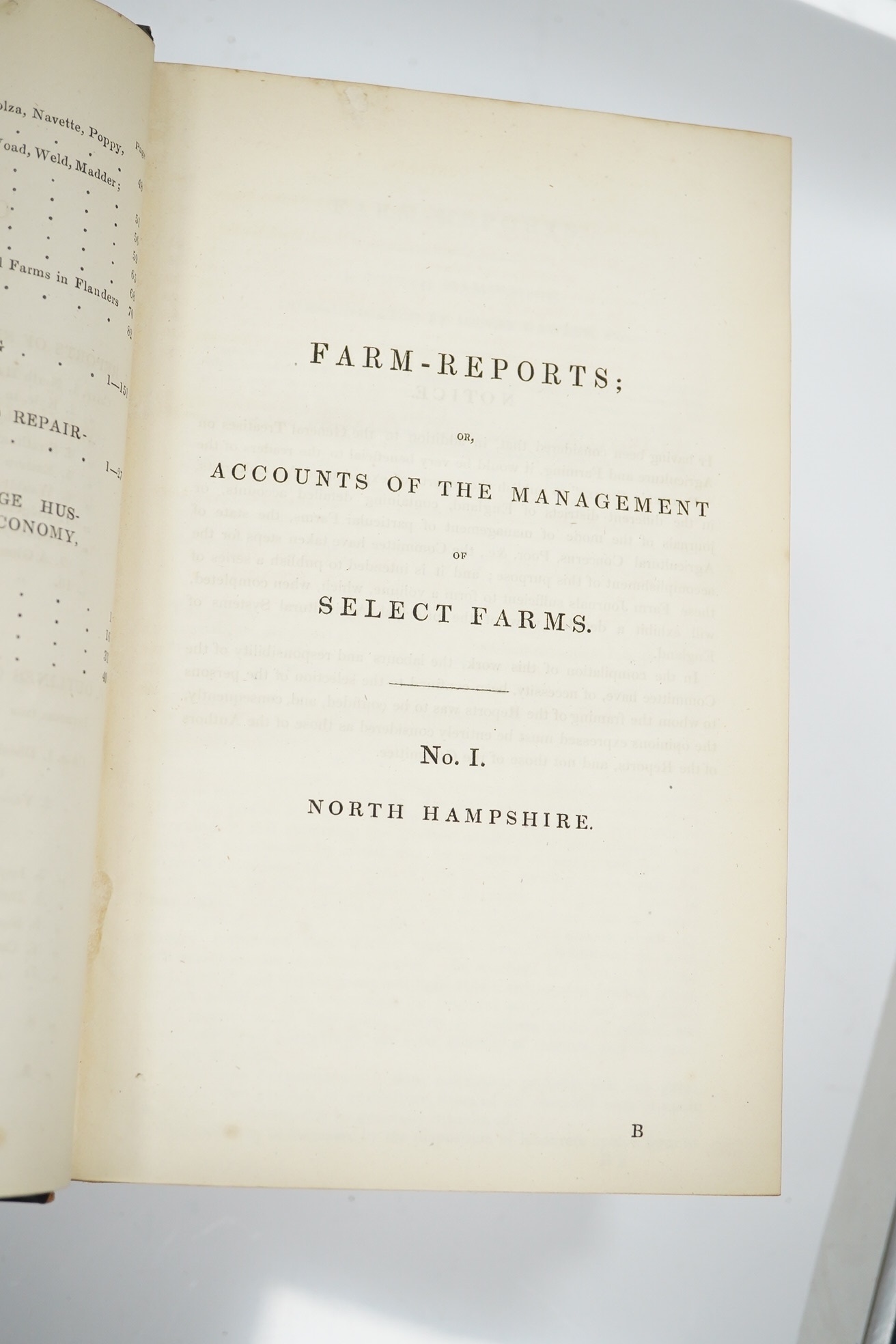 [Hutt, William] - State and Prospects of British Agriculture; being a compendium of the Evidence given before a Committee of the House of Commons ... to enquire into Agricultural Distress ... By a Member of Parliament. o